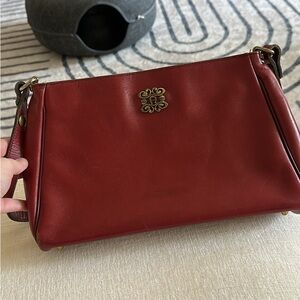 Elegant Red Leather Handbag